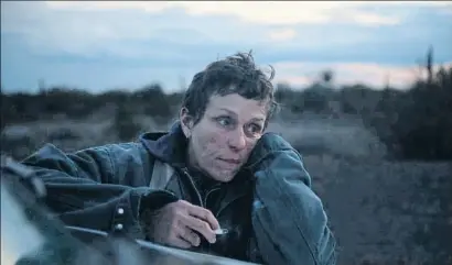  ?? NOMADLAND ?? Frances Mcdormand en un fotograma de Nomadland