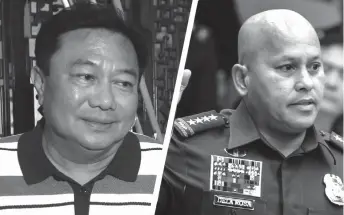  ?? PHOTO
ABS-CBN NEWS FILE ?? Speaker Pantaleon Alvarez (left) and PNP Chief Ronald dela Rosa.