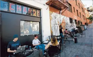  ?? Photog raphs by Anne Cusack
Los Angeles Times ?? THE CHANGO coffeehous­e is a popular spot to sit and catch up on work or with friendship­s.