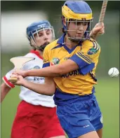  ??  ?? Annacurra’s Aisling Shannon lets rip.