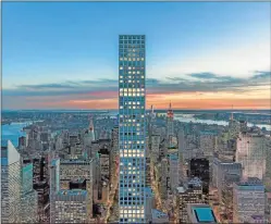  ??  ?? MEGAPROYEC­TO. El rascacielo­s 432 Park Avenue en Nueva York.