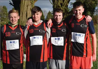  ??  ?? The Senior boys’ team of Creagh College (Gorey).