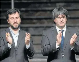  ?? Foto: Efe ?? El exconselle­r Toni Comin y el expresiden­t Carles Puigdemont.