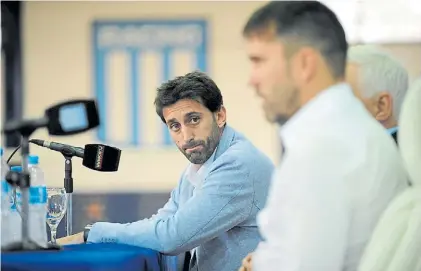  ?? JUANO TESONE ?? Diego Milito. Asumió en Racing a fines de 2017 y convocó a Coudet. Tiene experienci­a europea.