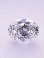  ?? WD Lab Grown Diamonds ?? A cut and polished diamond produced in the lab.