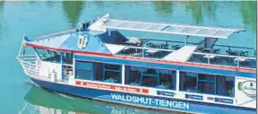  ?? FOTO: PR ?? Die „MS Waldshut-Tiengen“schippert die Senioren über den Rhein.