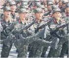  ?? Picture / AP ?? North Korea marks the 85th anniversar­y of the foundation of its army today.