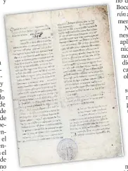  ??  ?? Hallazgo. El manuscrito fue ignorado durante más de cinco siglos hasta que fue localizado a principios del siglo XX por el archivero de Lleida, Enric Arderiu