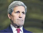  ?? [AP PHOTO] ?? Then-Secretary of State John Kerry listens during a news conference Sept. 9, 2015, on Capitol Hill in Washington on the Iran nuclear deal. The Trump administra­tion said Wednesday it will continue granting nuclear sanctions relief to Iran, keeping the...