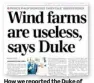  ??  ?? How we reported the Duke of Edinburgh’s comments