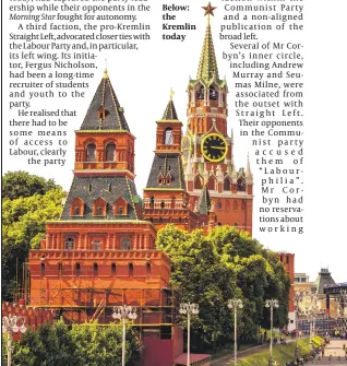  ??  ?? Below: the Kremlin today