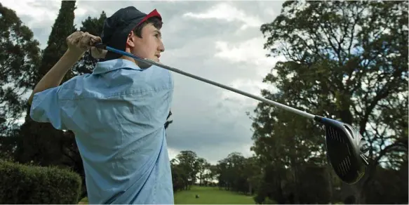  ?? Photo: Kevin Farmer ?? RISING TALENT: Toowoomba student Quinn Croker will contest his first PGA event at the 2018 Queensland Open when it hits off in Brisbane this morning.