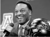  ?? MIKE CHRISTY/ASSOCIATED PRESS ?? Offensive-minded coach Kevin Sumlin is entering his first season leading the Arizona Wildcats.