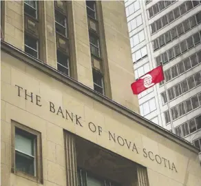  ?? Nathan Denette/The Canadian Press files ?? With the latest deal, the Bank of Nova Scotia says it is essentiall­y finished with rearrangin­g its operations abroad. It has aimed to “redeploy” around $4 billion in capital to grow its size and market share in “key markets.”