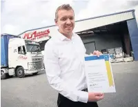  ??  ?? David McMurray, managing director of McMurrays Haulage Limited