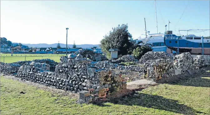 ?? Photo: SOPHIE
LEGGETT ?? Now: What’s left of Paremata Barracks, after nearly 150 years.