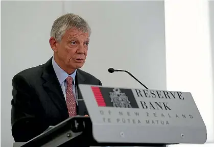  ?? CAMERON BURNELL/FAIRFAX NZ ?? Reserve Bank Governor Graeme Wheeler steps down in September.