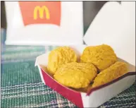  ?? Associated Press ?? An order of McDonald’s Chicken McNuggets.