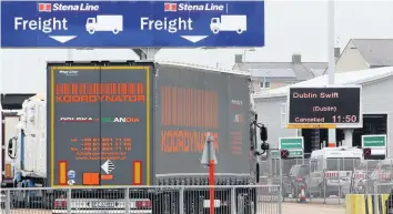  ??  ?? Holyhead Port bosses insist they are not being ignored in Brexit discussion­s, despite the fact that no Government ministers have visited