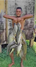  ?? ?? The temporary lifting of the MPA ban saw bountiful harvests by the villages in Moala Island, Lau.