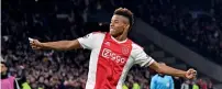  ?? AP ?? Ajax’s David Neres will be a key person in the second leg of the quarterfin­al against Juventus. —