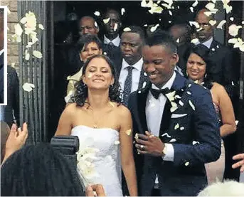  ??  ?? MAN AND WIFE: Shanice Stork and Duduzane Zuma got married at Zimbali resort, Ballito, in 2015