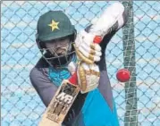  ?? AP ?? ■
Pakistan captain Azhar Ali during nets at the National Stadium in Karachi on Wednesday.