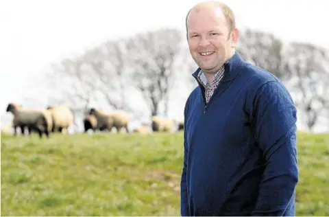  ??  ?? SON OF THE SOIL: Frank Fowlie . . . lives at Bogenjohn and helps father Jim at nearby Adziel whenever he can. Photograph: Kevin Emslie