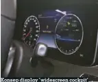  ??  ?? Konsep display ‘widescreen cockpit’