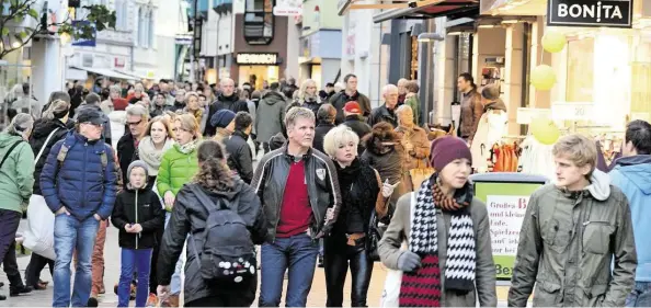  ?? BILD: RAPHAEL KRÄMER ?? Positiv: Die Innenstadt sei attraktiv zum Einkaufen dies strahle über die Stadtgrenz­en hinaus ins Umland.