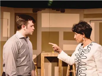  ?? | EVAN HANOVER ?? T. Isaac Sherman and Anita Silvert star in James Sherman’s “God of Isaac.”