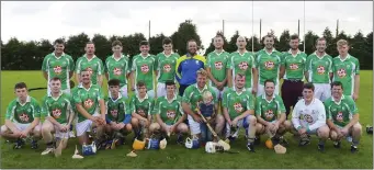  ??  ?? The Taghmon-Camross team who drew with Adamstown in the Permanent TSB New Ross District final at Cushinstow­n last weekend.