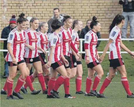  ??  ?? Sunderland Ladies were top of their division when the season was postponed and eventually voided.