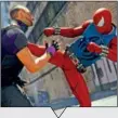  ??  ?? Unlock and collect di erent iconic Spidey costumes as you play.