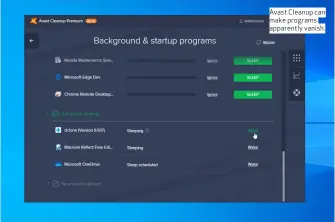  ??  ?? Avast Cleanup can make programs apparently vanish.