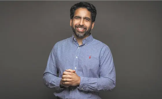  ?? PETER DASILVA / SPECIAL TO THE CHRONICLE ?? Salman Khan is the founder of Khan Academy, an online learning platform that provides a free, world-class education to anyone, anywhere.