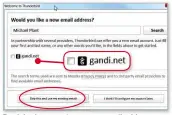  ??  ?? If you hear audio announceme­nts as your PC boots, try ticking then unticking this box Don’t bother creating a new email address if you install Thunderbir­d. Use your existing email addresses instead