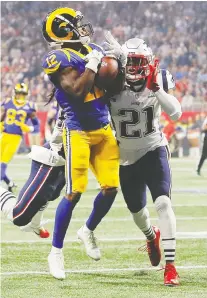  ?? KEVIN C. COX/GETTY IMAGES FILES ?? Many of the players who suited up for the Los Angeles Rams and New England Patriots in Super Bowl LIII, especially on the defensive side of the field, are no longer with those teams.