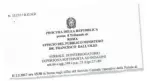  ?? Ansa ?? Le carte
Il verbale della Procura di Roma del 2 febbraio: parla Virginia Raggi