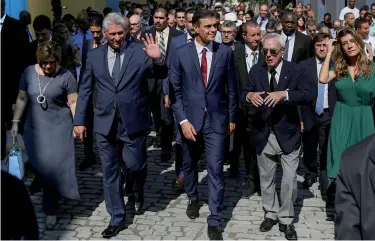  ??  ?? Pedro Sánchez, Presidente del Gobierno español, durante su visita a Cuba. Spanish president Pedro Sanchez during his Cuba visit.