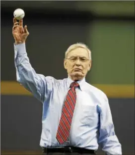  ?? THE ASSOCIATED PRESS ?? Former Baseball Commission­er Bud Selig will be inducted into the Hall of Fame on Sunday.
