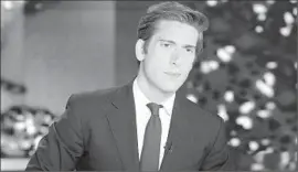  ?? Lorenzo Bevilaqua Associated Press ?? “ABC WORLD NEWS TONIGHT With David Muir,” above, won the week ending Friday with 7.99 million viewers to NBC’s 7.91 million.