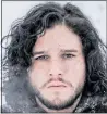  ??  ?? RUGGED: Kit as Jon Snow