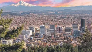  ??  ?? BRIGHT FUTURE: Portland has an embarrassm­ent of riches to entice visitors to the city