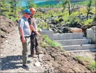  ??  ?? Constructi­on at the Laggan site in summer 2018.