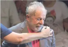  ?? AP ?? El expresiden­te Luiz Inácio Lula da Silva el 2 de abril de 2018.