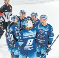  ?? FOTO: CHRISTIAN FLEMMING ?? Nach dem klaren Sieg am vergangene­n Sonntag treffen die EV Lindau Islanders am Sonntag wieder auf Weiden.