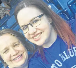  ?? CONTRIBUTE­D ?? Janet MacDonald, left, is shown with her daughter Lisa during a recent outing. Janet MacDonald has just written an e-book about what you may need to know if a loved one attempts suicide.