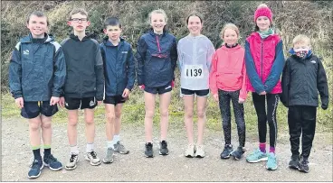  ?? ?? Grange-Fermoy AC juveniles at the IMRA Munster Trail which took place at Corrin Hill.