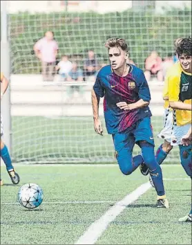  ?? FOTO: FCB ?? Roert Navarro es uno de los jugadores más determinan­tes del Cadete A